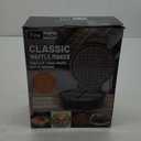 7 Inches Round Classic Waffle Maker Machine, Mini Waffle Maker, Non-stick Waffle Irons, Thin Waffle Maker Crispy, Black