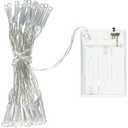 Perfect Holiday 30-LED 3M Battery Operated String Light, White Pack Of 2