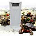 Aquarium Waterfall Filter Reptiles Turtle Filter for small tank 1-15 gallon, Low Level Water Clean Pump Internal Bio Media Water Filtration System for Fish Amphibian Cichlids Frog (Waterfall Filter)