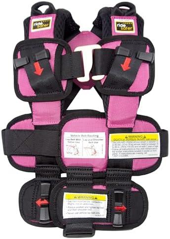 RideSafer - Extra Small Pink, Lightweight, Compact, Portable Car Seat - Perfect for Travel and Everyday Child Safety