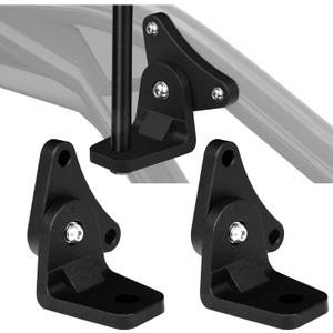 Whip Flag Mount for Mavericks X3 Can Am, 360 Adjustable UTV Mounting Brackets for Flag, Let Light, Antenna Go Pro, Rear Pillar Mounting Bracket for CAN AM Maverick X3 (2pcs Black)