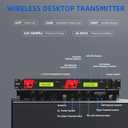 Wireless in Ear Monitor System, 2 Channel 8 Bodypacks Pro Mono IEM System for Musicians, Metal Rack Mount Monitor w/ 2x40 UHF Frequencies, 330ft Range for Band, Stage or Studio (IME-8000)