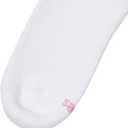 Hanes womens Ankle Socks, Comfort Toe Seamed, White & Black Available, 6-pack (White)