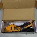 Cordless Electric Scissors Rotary Cutter with 2 Blades | 4V 2000mAh Rechargeable | Heavy Duty for Cardboard Fabric Carpet Leather | Lightweight Portable (Yellow)