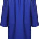 Unisex Adult Matte Graduation Cap and Gown Tassel Set (Blue)