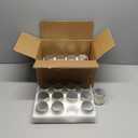 24 Pcs 4 Oz Mason Jar Candles, Lavender Scented Soy Candles Bulk Set for Stress Relief and Relaxation, Great Favors for Wedding, Christmas, Housewarming Gifts (Silver-Lavender, 24)