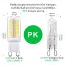 G9 led Bulb Dimmable 4W Natural Daylight White 4000K,Equivalent to 40W Halogen Light, 450Lm 120V AC CRI> 85,No Strobe, Ceramic Bi Pin Base, G9 Bulb,5 Pack