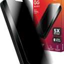 ZAGG Glass Elite Privacy iPhone 15 Pro Max Screen Protector - 5X Stronger with Reinforced Edges, 2-Way Privacy Filter, Scratch & Smudge-Resistant Surface, InvisibleShield, Easy to Install