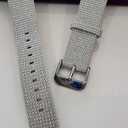 DSAAplus Bling Leather Band For Apple Watch Band 41/40/38/44/45/46/49/42mm for iWatch Series 10 9 8 7 6 5 4 3 Ultra SE (silver+silver buckle)