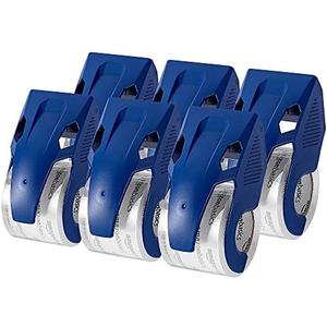 Amazon Basics Heavy Duty Packaging Tape with Dispenser for Shipping, Moving and Storing, 1.88" x 22.2 yds, 5-Pack, 4.33 x 2.64 x 2.36 in