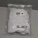 Romanstile Round Vinyl Tablecloth, 100% Waterproof Elastic Fitted Table Covers for 36"- 44" Tables, Wipeable Flannel Backed Plastic Table Cloths for Picnic, Camping, Outdoor - White