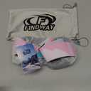 Findway Kids Ski Goggles, Kids Snowboard Goggles for Boys Girls Toddler age 3-12 (White Frame Pink Silver Lens(vlt 21%))