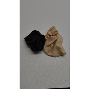2Pcs Silk Bonnet for Sleeping, Satin Hair Bonnets, Soft Elastic Band Silk Sleep Cap, Hair Wrap for Women (Black Gold)