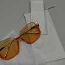 GUVIVI Retro Oversized Aviator Sunglasses for Women Men Square Double Bridge Pilot Sun Glasses 70s Trendy Shades