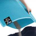 GORILLA GRIP Honeycomb Cat Litter Box Mat, Two Layer Trapping Waste Mats, Soft On Paws, Litter Box Supplies and Essentials for Indoor Cats, Traps Excess, Water Resistant for Floors, 24x15 Turquoise