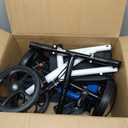 Knee ScooterKnee Scooter for Adults for Foot Surgery, Knee Walker for Foot Injuries, Compact Crutch Alternative with Dual Braking System (Blue)