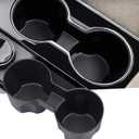 Center Console Cup Holder Inserts for Chevrolet Equinox 2026 2025 (Not for EV), Interior Accessories TPE Car Cup Holders Covers Protector for Chevy Equinox 2025-2026, Black