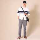 Amazon Essentials Men's Straight-Fit Casual Stretch Khaki, Dark Grey, 34W x 30L (Gray)