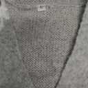 SHENHE Women's Floral Cardigan Sweater Open Front Long Sleeve Button Down Knit Sweater Outerwear (Large, Grey)