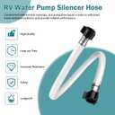 94-591-01 RV Water Pump Silencer Hose Kit 36" Replacement for Shurflo, Fit between the pump and the plumbing system to reduce unwanted rattling and plumbing vibration noises, Compatible with most RV