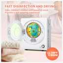 Euhomy Portable Clothes Dryer for Laundry, 1.5 Cu. Ft. Small Portable Dryers for Clothes, 120V Electric Dryer with Stainless Steel Drum, 850W Dryer Machine for Apartments, White