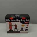 Kids Inflatable Punching Bag Toys: 4 Modes Interactive Boxing Game Stand Set with Music LED Lights Air Pump - Christmas Birthday Gifts Sports Play for Boys Girls Ages 6 7 8 9 10 11 12 Year Old