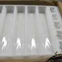 30 Pack Glass Hurricane Candle Holders 12.6" Open Ended Candlestick Tubes