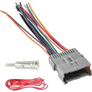 3PCS Car Radio Wiring Harness Kit, Car Stereo Radio Audio Receiver Wiring Harness Kit, Audio Modified Pigtail Connector Plug, Compatible with Chevy, GMC, Buick, Hummer