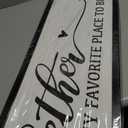 Together is My Favorite Place to Be Sign: Couples Bedroom Wall Decor Above Bed Modern Framed Farmhouse Rustic Family Signs Master Bedroom Wall Decor Hanging Wall Plaques with Sayings 12" x 40"