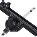 GOINGMAKE Compact Table Saw Miter Gauge with 360mm Fence and Multifunction Flip Stop and Positive Angle Stops, Miter Gauge for Table Saw Accessories, for Woodworking Cuts, Fits 3/4"x3/8" Slot