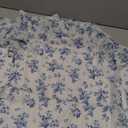 GothDark Women's Wedding Guest Floral Print Vintage Goth Dress Mesh Spliced Double-Layered Irregular Hemline Midi Dresses (Large)