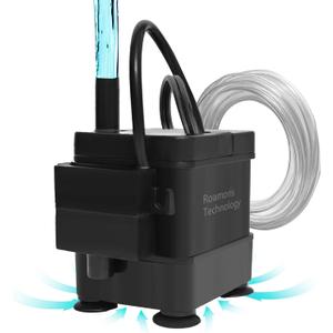 Small Pump With Level Sensor 110V Automatic Submersible Water Pump Mini HVAC Condensate Pump For Dehumidifier,Air Conditioner, Ice Maker, Furnace,Air Cooler,Auto Shut Off,PM01 (Small Size3FT 70GPH)