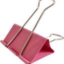 18PCS Jumbo Binder Clips 3 Inch, Pink, Binder Clips Extra Large Heavy Duty for Office Supplies