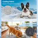 Dog Cooling Mat, Anti-Slip, Thick 3D Orthopedic Summer Pad for Dogs & Cats, Q-MAX > 0.5, Non-Toxic, Machine Washable, Chew-Resistant, Portable for Crate, Bed, Sofa, Car (Cool Grey, Medium)