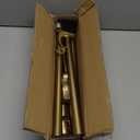 16-56 inch Long Adjustable Warm Gold l Curtain Rods,1 inch Diameter Splicing Heavy Duty Rod Set with Aluminum Finals for Windows, Door, Drapery