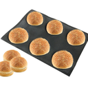 Silicone Bun Bread Form Round Shape Bread Tray Perforated Bakery Molds 6 Cavea 4" No Brand