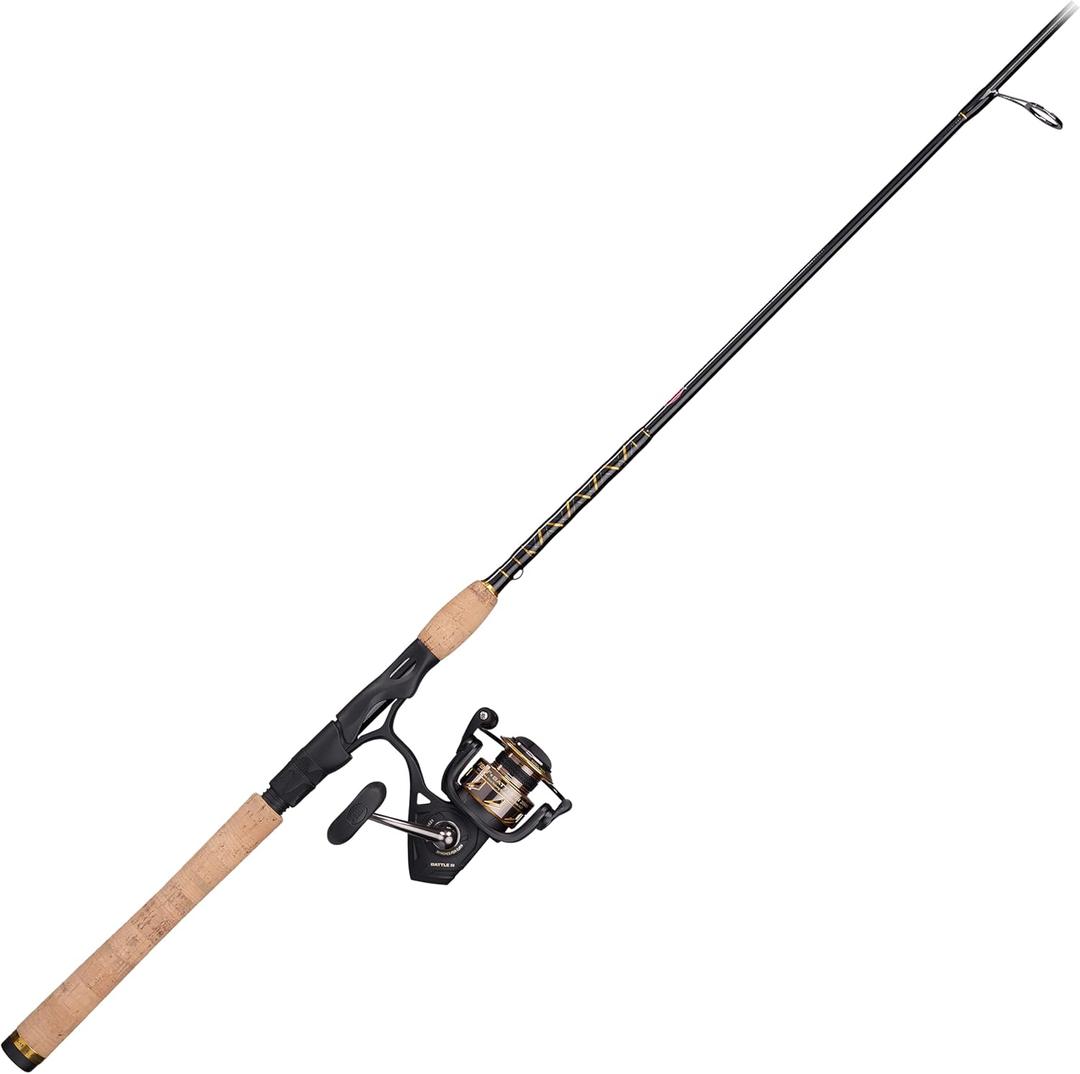PENN Battle IV Spinning Reel and Fishing Rod Combo (2000 Size Reel - 6'6" - Medium Light - 1pc)