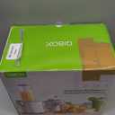 QIBOX Snow Cone Machine & Smoothie Blender 2 in 1, 700W Powerful Shaved Ice Machine Slushine Machine, Healthy Frozen Drink Maker with Stainless Steel Blade & Smoothie Recipe, for Home Kitchen Party (White)