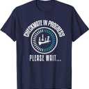 Funny Chess Player Board Game - Chess T-Shirt (Navy Blue, Black)