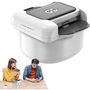 Quiet Auto Card Shuffler - Two Mode Electric Playing Card Machine | Silent Shuffling Tool for Poker, Blackjack, Home Games, Parties, Travel, Playroom, Family Entertainment, casiino Nights