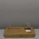 Black Floating Shelves for Wall Decor, Wall Mounted Wood Storage Shelf for Bedroom, Living Room, Bathroom, Kitchen, Nursery, Display Picture Ledge Shelf with Lip Set of 2-16 Inches, Black (15.8in)