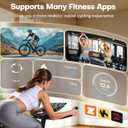 Exercise Bike, CHAOKE Quiet Adjustable Magnetic Resistance Stationary Bike for Home Cardio with App Compatible, 350LB Weight Capacity Indoor Cycling Bike with Comfortable Seat & Digital Display