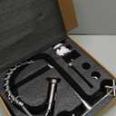 Wall Mount Kitchen Faucet, Hurran Brushed Nickel Kitchen Sink Faucet, 8 Inch 2 Handle Wall Mount Commercial Sink Faucet with Pull Down Sprayer for Kitchen Laundry Room Restaurant