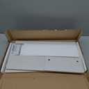 IRIS USA 1-Tier Multi-Purpose PC Monitor Organizer Stand, Stackable Ergonomic Desktop and Countertop Riser for Computer Laptop TV Shoes Kitchen Pantry and Closet Organization, White