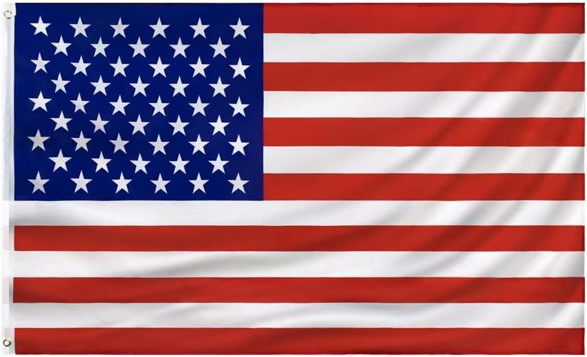 American Flag 3x5 FT USA FLAG Polyester US United State Flags outdoor indoor Canvas Header and Double Stitched with two Brass Grommets