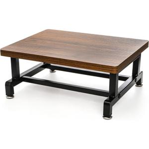 ZAVOOS Wood One Step Stool, Anti-Slip Bed Steps Stool for High Beds Riser for Adults, 500 Lbs Capacity Heavy Duty One Stepping Footstool with Steel Frame for Bedroom Kitchen Bathroom Outdoor