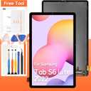 Screen Replacement for Samsung Galaxy Tab S6 Lite 2022 LCD Display SM-P613 SM-P619 Touch Screen Digitizer Full Assembly,with Tools (Black)