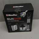 Mueller Multistick 800W 5-in-1 Immersion Blender Handheld, 12 Speed Hand Mixer - Turbo Boost, Heaviest Duty Copper Motor, Titanium Blades Hand Blender, Milk Frother Wand, Whisk, Kitchen Gadgets Black