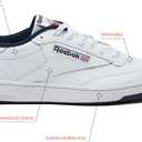 Reebok Club C 85 Mens Tennis Shoes, Casual Fashion White Sneakers for Men 7.5 US