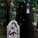 Life Size Halloween Coroplast Standee, Scary Horror Cutout Yard Decor, 70.8 to 74.8 inches